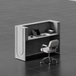 Athena Sculpted Reception Desk