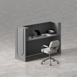Athena Sculpted Reception Desk