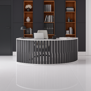 Minimalist Office Desk with Storage — Furnibuild Series