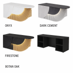 Minimalist Office Desk with Storage Cubby System
