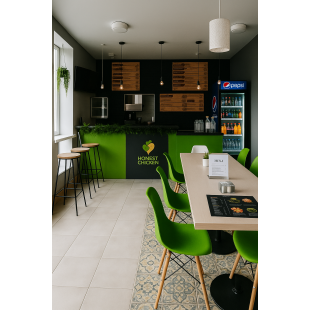 Fast-Casual Restaurant Fit-Out – “Kannam” Booth & Counter Package