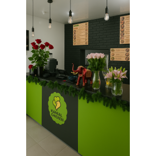 Fast-Casual Restaurant Fit-Out – “Kannam” Booth & Counter Package