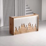Mozart Front Desk – Sleek Customizable Counter