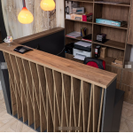 SlatWave Front Desk Reception Counter