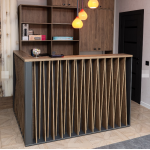 SlatWave Front Desk Reception Counter
