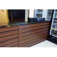 Bar counter Coffee log cabin for beer shop, bar and restaurant