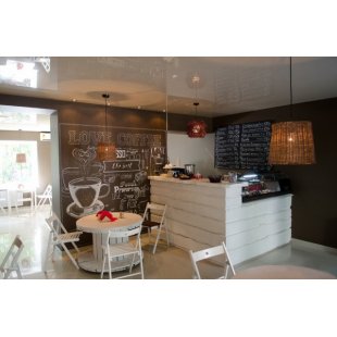 Bar counter white clay for shop and bar