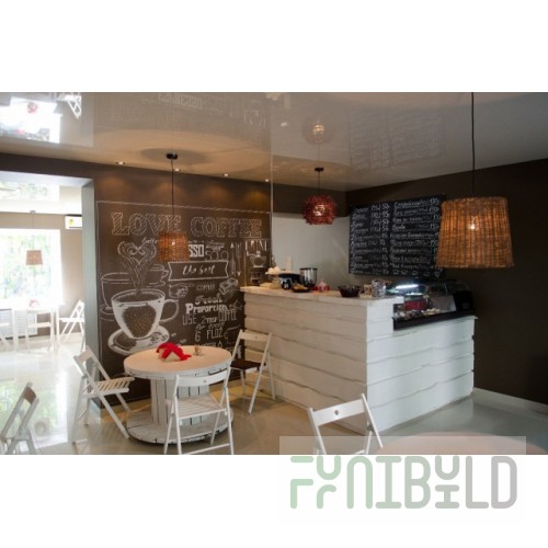 Bar counter white clay for shop and bar