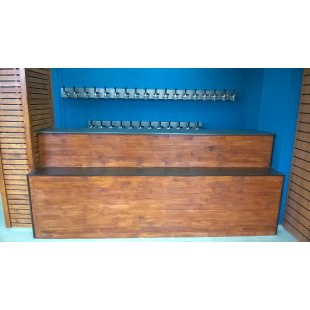 Parquet board bar counter for beer shop, bar and restaurant