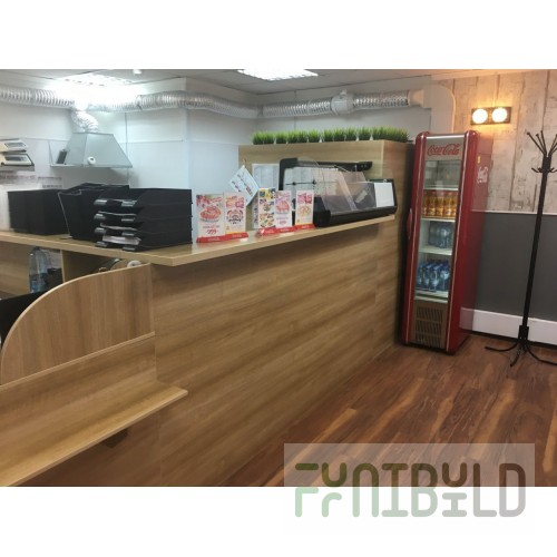 Bar counter light mood with tables included