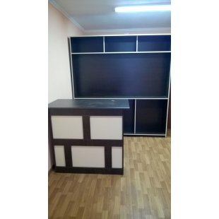 Half-timbered bar counter for a beer store, bar and restaurant
