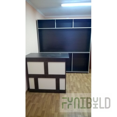 Half-timbered bar counter for a beer store, bar and restaurant