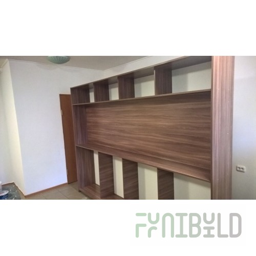 False panel standard shelving for a live beer store