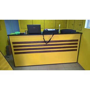 Yellow submarine reception desk