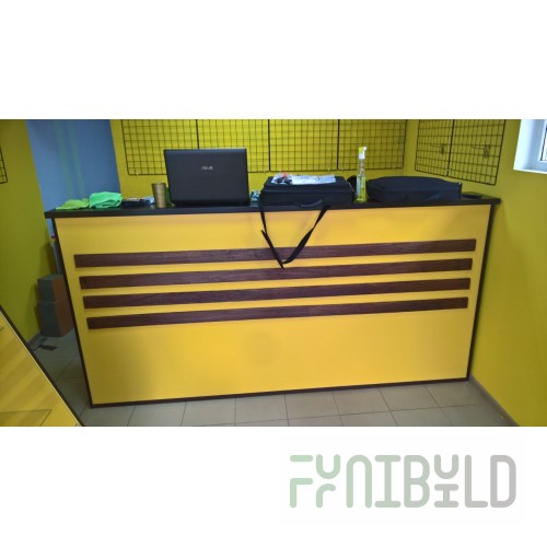 Yellow submarine reception desk