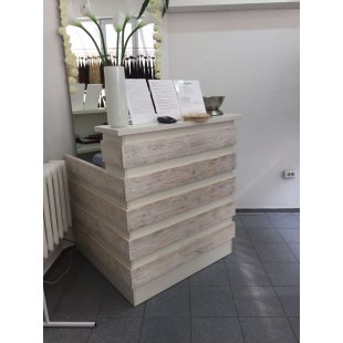Mini Reception Desk White Log
