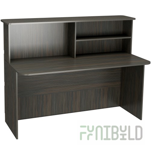 Reception desk Wenge compact