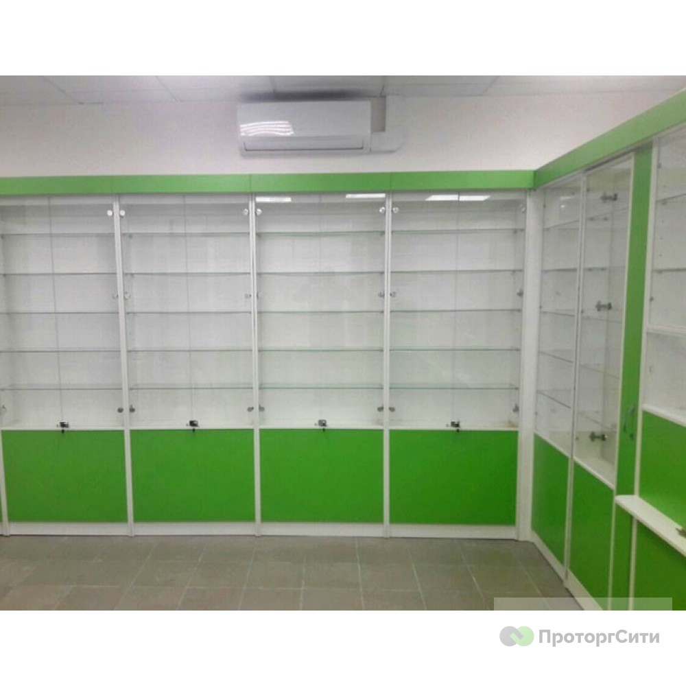 Display cabinet "Alyen" for a pharmacy