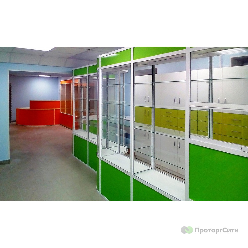 Furniture "Fluxus" for a pharmacy