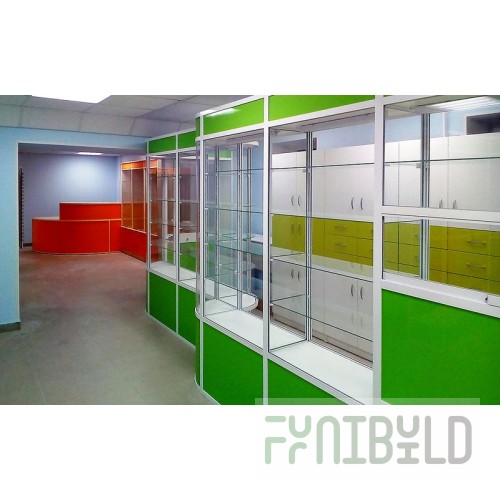 Furniture "Fluxus" for a pharmacy