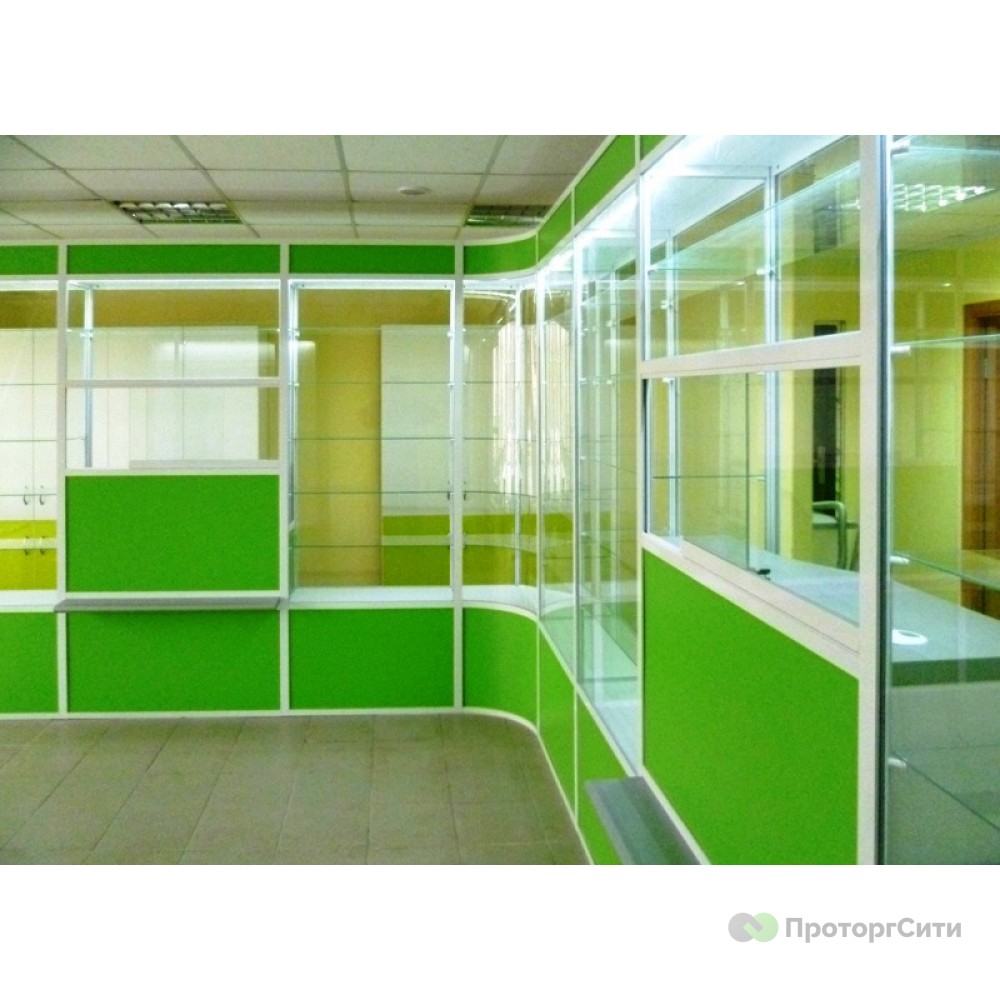 Furniture "Fluxus" for a pharmacy