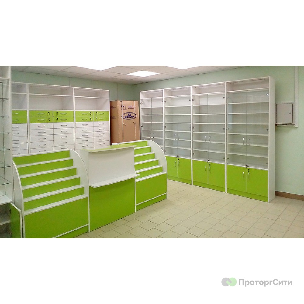 Furniture "Garonne" for a pharmacy