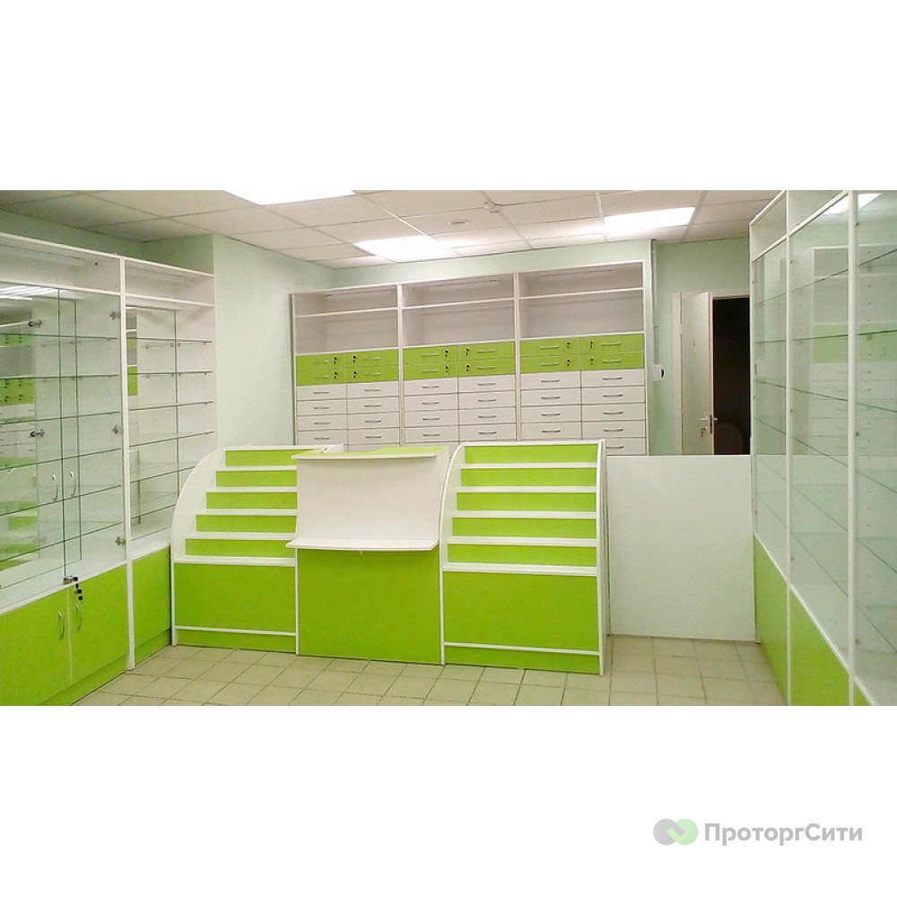 Furniture "Garonne" for a pharmacy