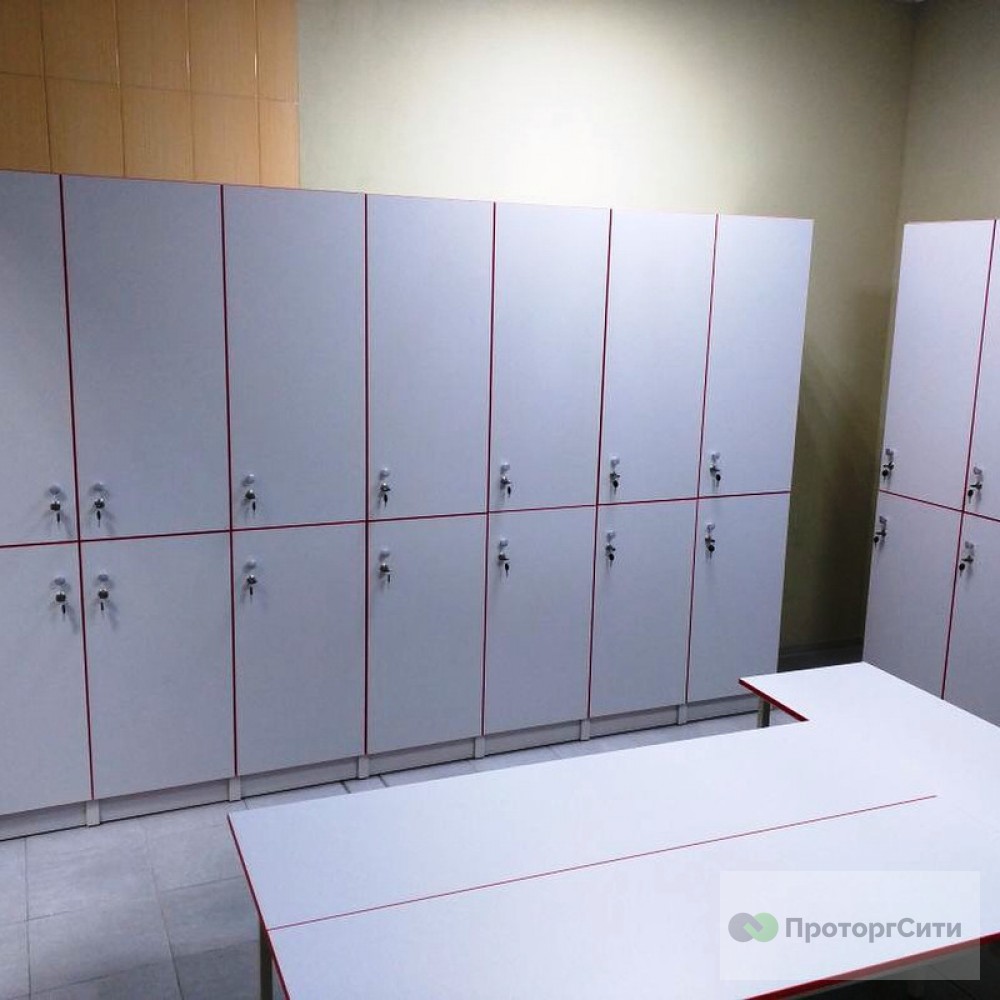 Furniture for changing rooms "Bron" for a fitness club