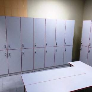 Furniture for changing rooms "Bron" for a fitness club