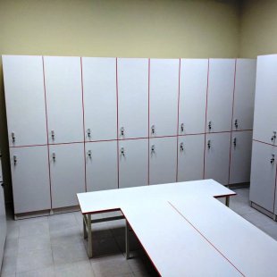 Furniture for changing rooms "Bron" for a fitness club