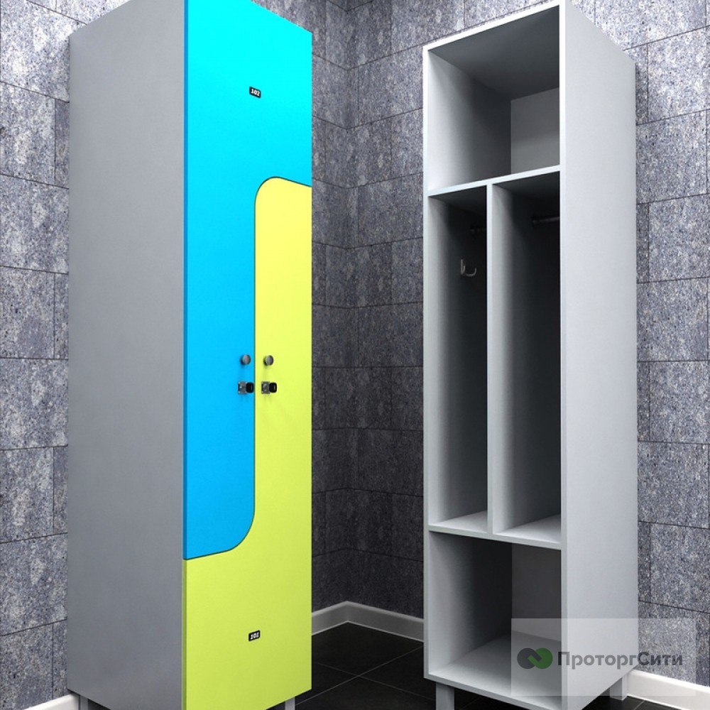 Lockers for changing rooms "Oktant" for a fitness club