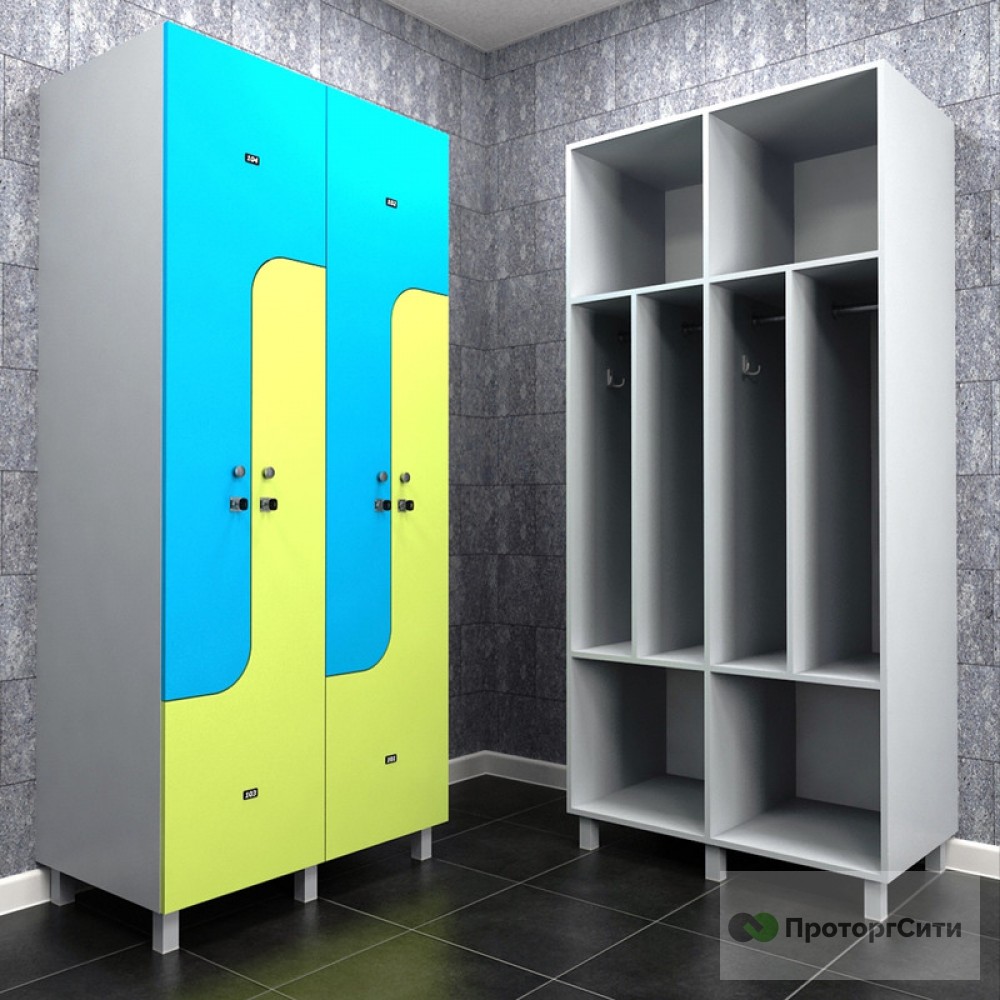 Lockers for changing rooms "Oktant" for a fitness club