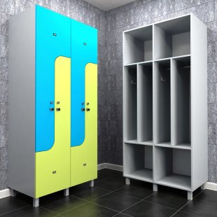 Lockers for changing rooms "Oktant" for a fitness club