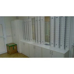 Furniture set "Alcon" for an optics store