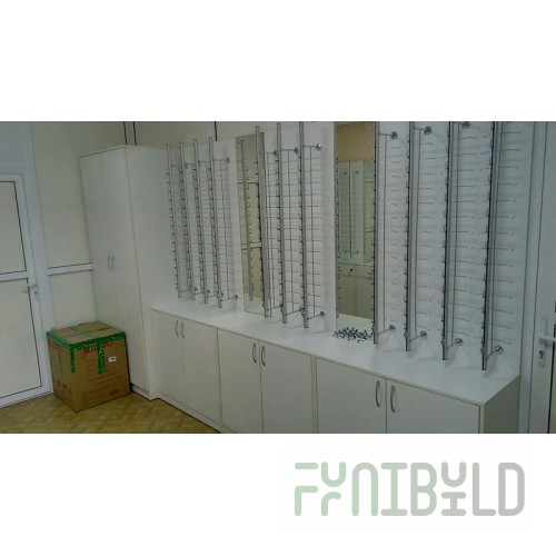 Furniture set "Alcon" for an optics store