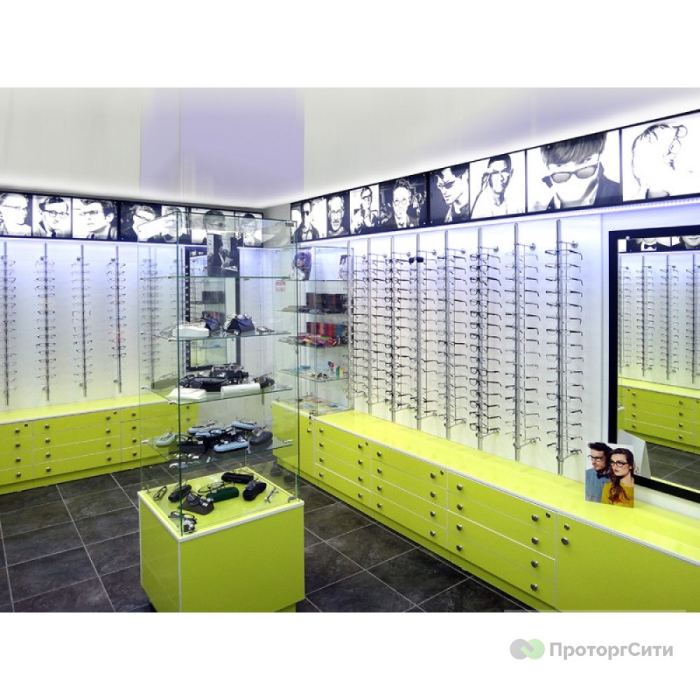 Furniture set "Frina" for an optics store