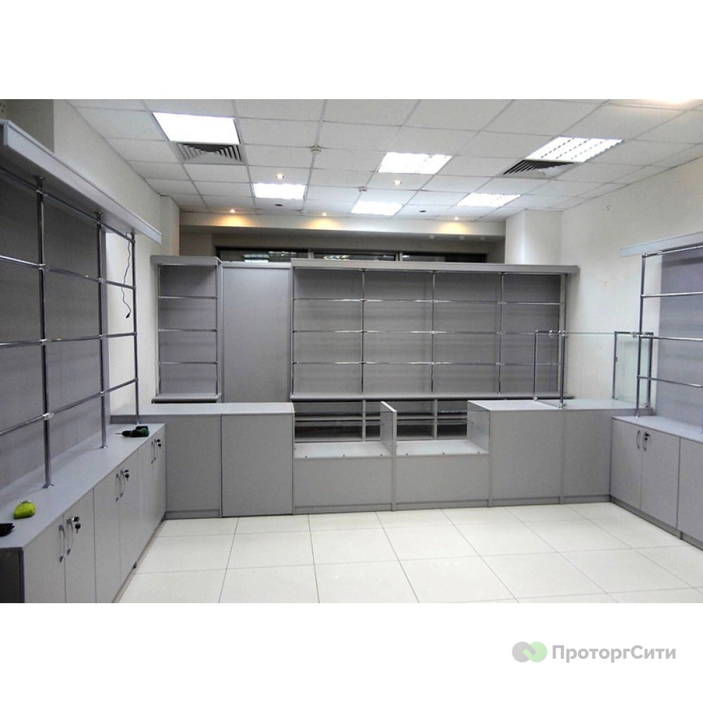 Furniture set "Grey day" for optics store