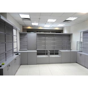Furniture set "Grey day" for optics store