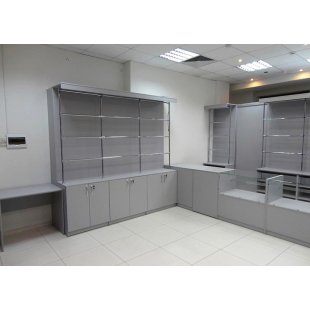 Furniture set "Grey day" for optics store