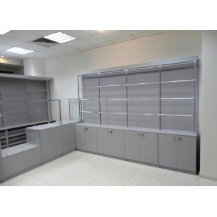 Furniture set "Grey day" for optics store