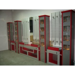 Furniture set "Utah" for an optics store