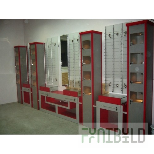 Furniture set "Utah" for an optics store