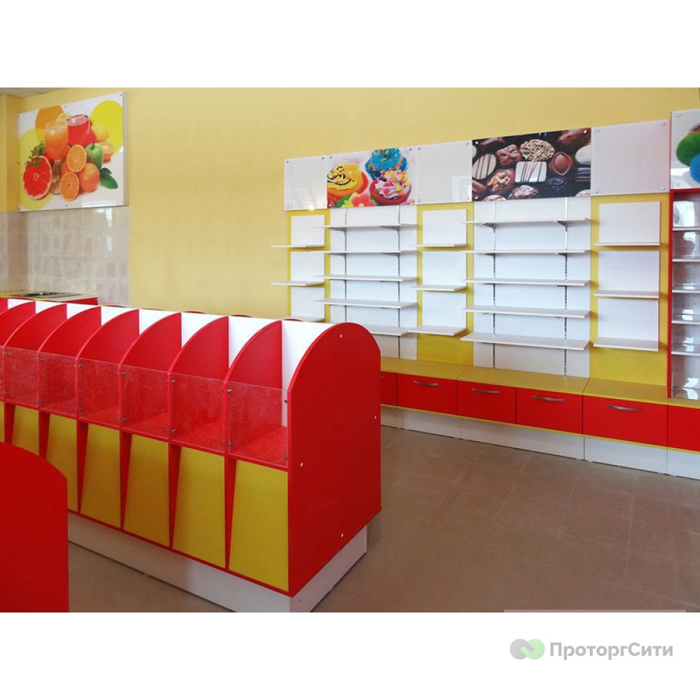 Furniture set "Aralia" for a grocery store