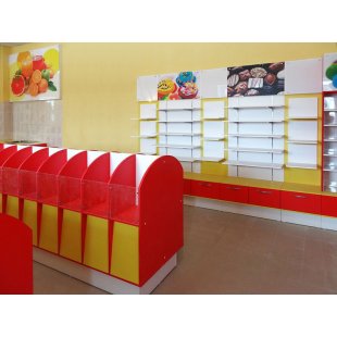 Furniture set "Aralia" for a grocery store