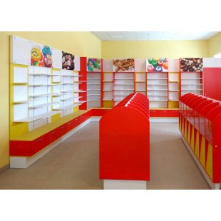 Furniture set "Aralia" for a grocery store