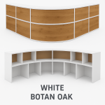 Wave Front Desk Module – Curved Corner-Free Counter