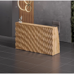 Vibe Front Desk – Sculpted Wave Lobby Counter