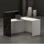 Antalya Corner Front Desk – Modern L-Shaped Counter