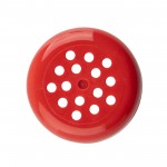 Tablecraft P260RE 6 Oz. Swirl Cheese Spice Shaker Red Plastic BPA Free
