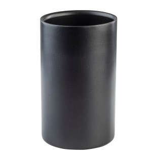 Tablecraft 12054 4.75 Inch Wine Cooler Double Wall Stainless Steel Black Coated Finish